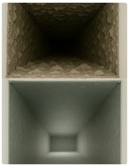 air duct before and after